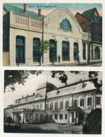 Gyula - 2 db képeslap: Royal mozi (régi), bölcsőde (modern)