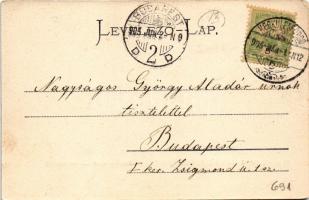 1905 Herkulesfürdő, Baile Herculane; Szapáry fürdő / Szapáry-Bad / spa, bath (EK)