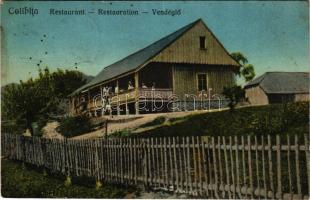 1925 Kolibica, Colibita; Restauration / vendéglő, étterem / restaurant (Rb)