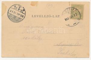 1903 Kolozsvár, Cluj; Nemzeti színház (Farkas utcai kőszínház, az első magyarországi színházépület v...