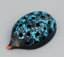 Tófej sün ikebana, jelzett, hibátlan, h: 14,5 cm