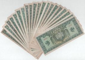 1945. 100.000MP (20x) mind különféle sorozatszámmal "B 028 - B 227" között T:F-VG, közte s...
