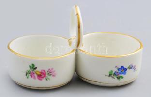 Meissen sóborskínáló, jelzett, minimális kopással, h: 10 cm