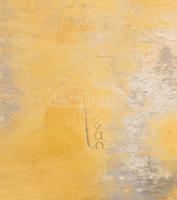 Tevan Margit (1901-1978) tálca, jelzett, kopással,33,5x19 cm