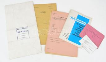 Tételnyi klf Belügyminiszériumi kitöltetlen irat, nyomtatvány