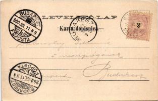 1900 Almás, Mária Almás, Aljmas, Apfeldorf (Erdőd, Erdut); templom. Ottokar Rechnitzer kiadása / chu...