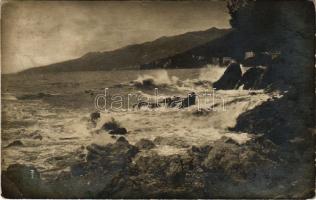 1917 Abbazia, Opatija; tengerpart / seashore. Atelier Betty photo (EK)