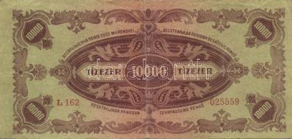 1945. 1000P a ráragasztott bélyeg ívszéles R! T:III