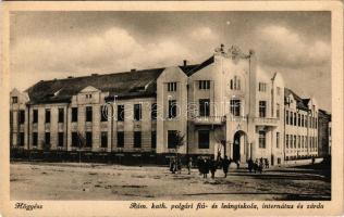 Hőgyész, Római katolikus polgári fiú- és leányiskola, internátus és zárda. Eibeck István kiadása, Neuvelt foto (EK)