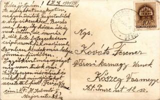 1941 Hajdúszoboszló, gyógyfürdő, fürdőzők csoportja. Czeglédy photo (EK)