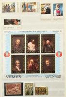 Szép festmény motívum gyűjtemény 16 lapos A4-es Abria berakóban