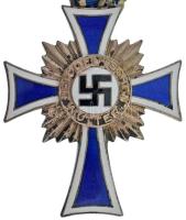 Német Harmadik Birodalom 1938. "Német Anyasági Kereszt, ezüst fokozata" zománcozott, ezüst...