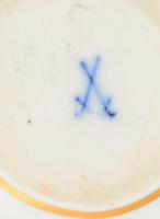 Meissen Rothschild mintás kettős váza. Jelzett, kézzel festett, hibátlan, m: 13 cm