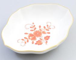 Meissen Waldsteint mintás tálka, jelzett, hibátlan, 12,5x9,5 cm