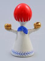 Hollóházi angyalka. Terv.: Ősz Szabó Antónia. Jelzett, hibátlan, m: 8 cm