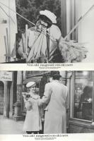 cca 1989 előtt készült, "Van aki megteszi, van aki nem" című angol film jelenetei és szereplői, 26 db vintage produkciós filmfotó (vitrinfotó, lobbyfotó) ezüst zselatinos fotópapíron, a használatból eredő (esetleges) kisebb hibákkal, 18x24 cm