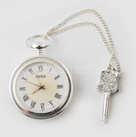 Rethyo kulcsos felhúzós zsebóra. Jelzett, működik d: 46 mm