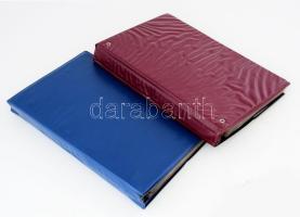 2 db üres képeslap-album, 31,5x19,5 cm méretben