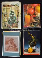 Kb. 100 db MODERN motívum képeslap: üdvözlőlapok, vallás, művészet / Cca. 100 MODERN motive postcards: greeting cards, religion, art