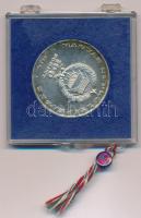 1974. 100Ft Ag "25 éves a KGST" eredeti sérült, plombált "MNB" tokban T:BU patin...