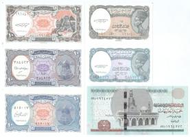 Egyiptom 1997-2020. 5p-5P (6xklf) T:UNC,AU Egypt 1997-2020. 5 Piastres - 5 Pounds (6xdiff) C:UNC,AU