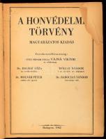 A honvédelmi törvény. Magyarázatos kiadás. Szerk.: Vitéz primor pávai Vajna Viktor, Dr. Dalmai Géza,...
