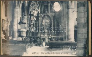 LIMPIAS - régi képeslapfüzet 14 db képeslappal / pre-1945 postcard booklet with 14 postcards