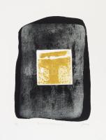 Jakab Imre (1937-): Reperto (reliquia). Rézkarc, papír, jelzett, számozott (3/4). 30x22 cm