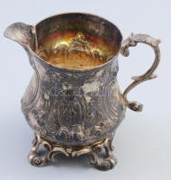 Ezüst (Ag) kiöntő, alja pótolt, jelzés nélkül, 134g