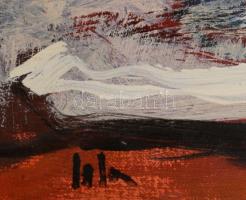 Olvashatatlan jelzéssel, feltehetően olasz művész: Halas csendélet. Olaj, vászon. 30x50 cm