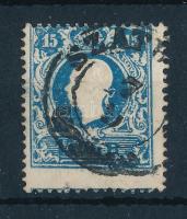 1858 15kr I. típus (?) képbe fogazva "SZATH(MÁR)"