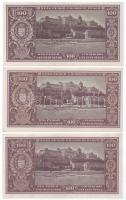 1945. 100P (9x) T:F, mind szép papír, közte XF
Adamo P18