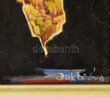 Bakti Éva (-): Grand Canyon. Olaj, farost. Fakeretben. 20×15 cm