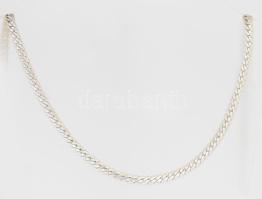 Ezüst(Ag) masszív fantáziaszemes nyaklánc, jelzett, h: 51 cm, nettó: 19,1 g