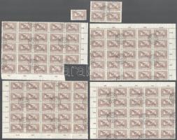 1924 104 db Ikarusz 1000K ívdarabokban 1925. nov. 29 belkezelési bélyegzéssel (10.400)