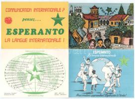 8 db MODERN eszperantó képeslap / 8 MODERN Esperanto postcards