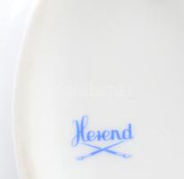 Herendi hecsedli mintás bonbonier, jelzett, 2. oszt. jelzés, hibátlan, citrom fogóval, 14x9,5 cm