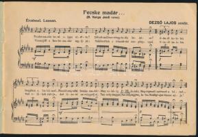 Dezső Lajos nótái, a szerző által aláírt példány, 18p