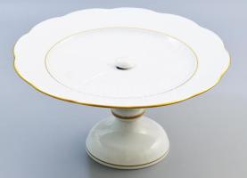 Herendi talpas kínáló, felső gombja levált, jelzett, laza, d: 28 cm, m: 14 cm