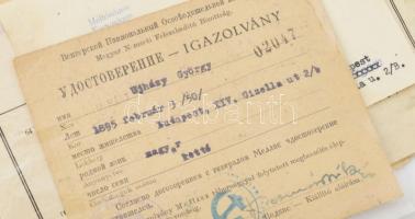 cca 1915-1940 Ujházy György (1895-1971) író, újságíró. forgatókönyvíró okmányai: I. vh. nyílt paranc...