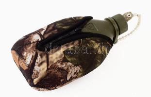 Militária stílusú kulacs, műanyag, m: 21 cm