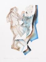 Molnár Erika (-): Álomból ébredés, 2005. Litográfia, papír, jelzett, VI/XV számozással, 36x24 cm