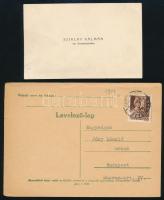 1930, 1943 Sziklay Kálmán ny. huszárezredes és Teleki József huszárhadnagy által aláírt névjegykárty...