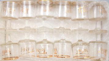 Tokaj 12 darabos pohár készlet, m: 8,5 cm