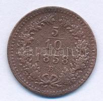 1858B 5/10kr Cu T:VF,F Adamo M3