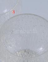 Tapio Wirkkala "Ultima Thule" 6 darabos design pohár szett, jelzett, hibátlan, m: 11,5 cm