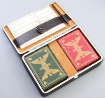 Concorde römi kártya készlet exkluzív, dobozában, aranyozott lapélekkel, hozzá füzet, használatlan