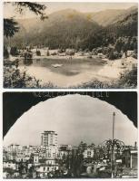 28 db MODERN román város képeslap, közte 1 magyar / 28 MODERN Romanian town-view postcards, includin...