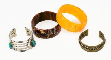 4 darab karék, klf anyagokból