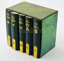 Hóman-Szekfű: Magyar történet I-V. Reprint kiadás! Bp., 1990, Maecenas. Kiadói félbőrkötésben (műbőr), kísérő tanulmánnyal, kiadói védőtokban, jó állapotban.